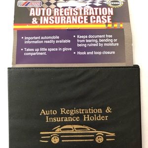 Auto Registration and Insurance card Case